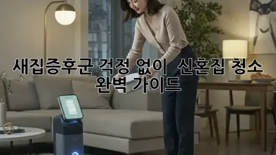 새집증후군 걱정 없이! ✨ 신혼집 청소 완벽 가이드